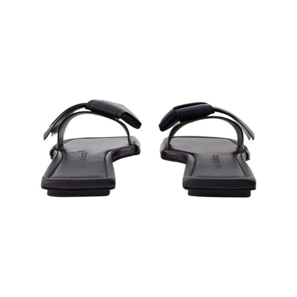 Acne Studios Knotted Leather Flat Mules Women black Flats - Picture 3 of 4